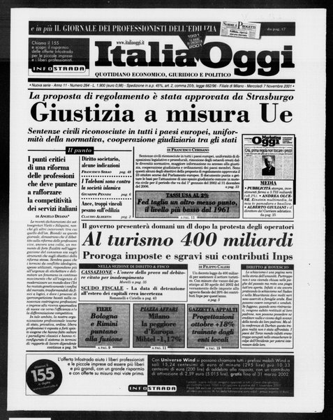 Italia oggi : quotidiano di economia finanza e politica